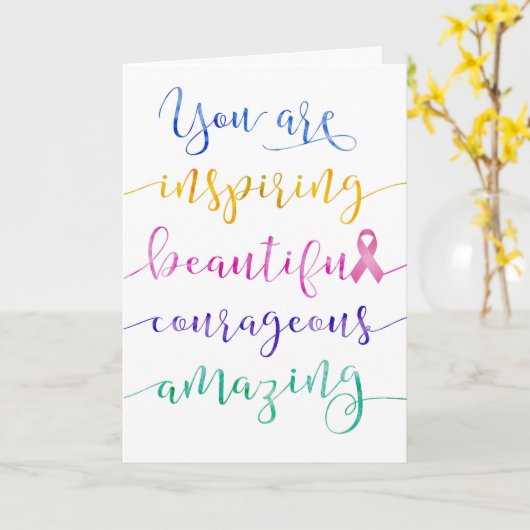 乳癌-だれであるか覚えて下さい カード (黄色い花)