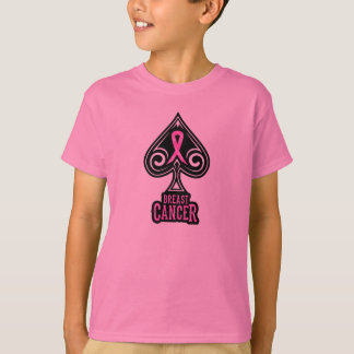 乳癌-青年Tシャツ-スペードの版 Tシャツ