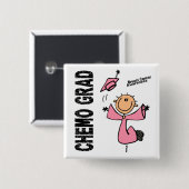 乳癌CHEMOの卒業生1 缶バッジ (正面&裏面)