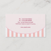 乳白色のカップケーキの名刺 名刺 (裏面)