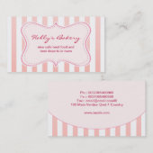 乳白色のデザインのパン屋の名刺 名刺 (正面/裏面)