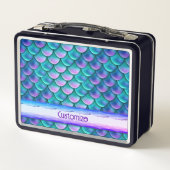 乳白色の人魚はかりで測娘 メタルランチボックス (裏面)