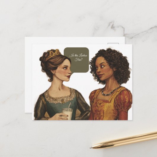 乳糖おもしろいは無いのか？ ポストカード (正面/裏面インサイチュ)