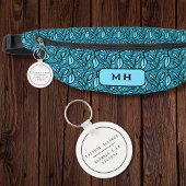 乳糖に対する白黒バイリンガル・アレルギー警告 キーホルダー