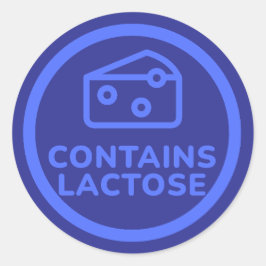 乳糖フリーのアレルギー乳警告剤を含む ラウンドシール