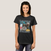 乳糖不耐症のバカ猫ミーム面白いフレーズ 猫 Tシャツ (正面フル)