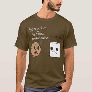 乳糖不耐症のワイシャツ Tシャツ