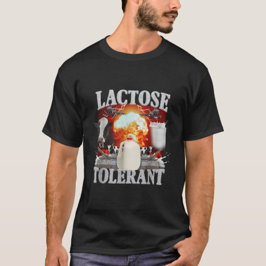 乳糖不耐症シャツ Tシャツ (正面)