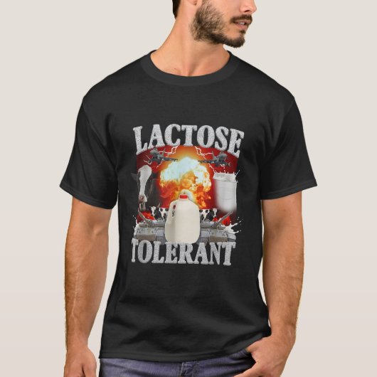 乳糖不耐症シャツ Tシャツ (正面)