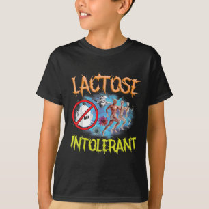 乳糖不耐症+イロニー+皮肉+おもしろい+ユーモア+残念 Tシャツ