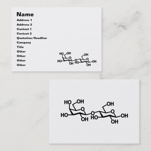 乳糖乳構造 名刺 (正面/裏面)