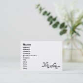 乳糖乳構造 名刺 (スタンド正面)