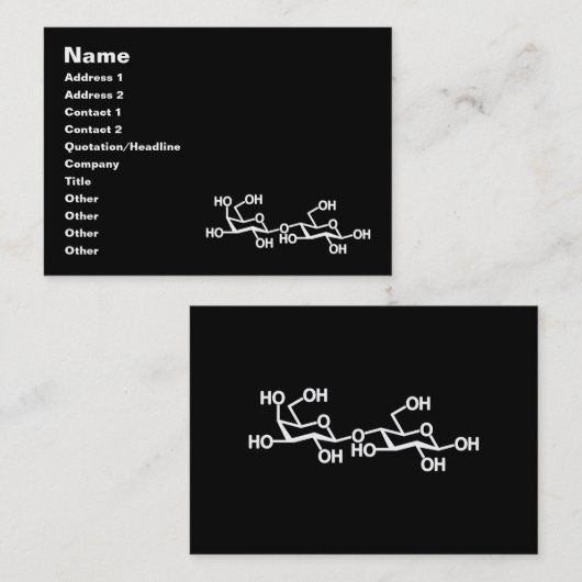 乳糖乳構造 名刺 (正面/裏面)