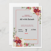 乳結婚出 招待状 (正面/裏面)