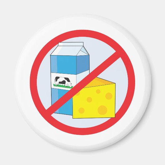 乳製品なし マグネット (正面)