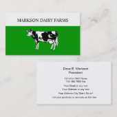 乳製品の名刺 名刺 (正面/裏面)