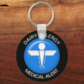 乳製品アレルギーキーチェーン キーホルダー (正面)