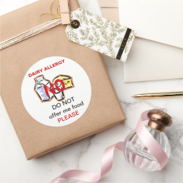 乳製品アレルギーラベルシール ラウンドシール