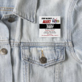 乳製品アレルギー警告警告 缶バッジ (インサイチュ)