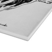 乳製品カウホルスタインフレザンペンシルスケッチ カッティングボード (角)