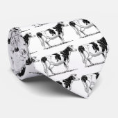 乳製品カウホルスタインフレザンペンシルスケッチ ネクタイ (ロール)