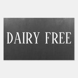乳製品フリー アレルギー対応 安全な料理 長方形シール