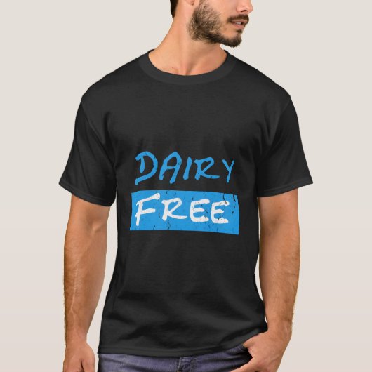 乳製品フリーNo 動揺して Milk Tシャツ (正面)