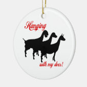 乳製品ヤギ セラミックオーナメント (左)