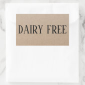 乳製品不使用・アレルギー対応料理 長方形シール (バッグ)