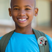 乳製品不耐性食品アレルギー乳糖アレルギー 缶バッジ