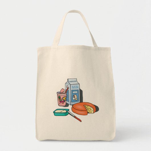 乳製品 トートバッグ (正面)