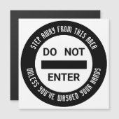 乳製品NO ENTRY手洗い手磁気カード (正面/裏面)