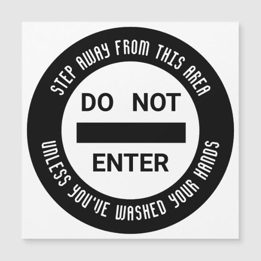 乳製品NO ENTRY手洗い手磁気カード (正面)