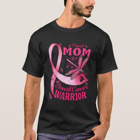 乳誇りを持ったがん戦士の母認識度 Tシャツ (正面)