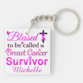 乳賛美がん生存者 キーホルダー (裏面)