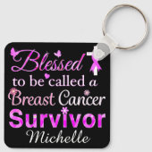 乳賛美がん生存者 キーホルダー (裏面)