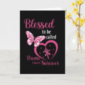 乳賛美癌の生存信仰と呼ばれる カード (黄色い花)