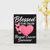 乳賛美癌生存者ピンクBと呼ばれる カード (黄色い花)