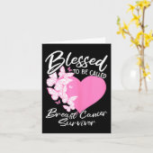 乳賛美癌生存者ピンクBと呼ばれる カード (黄色い花)