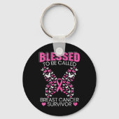 乳賛美癌生存者ピンクBと呼ばれる キーホルダー (正面)