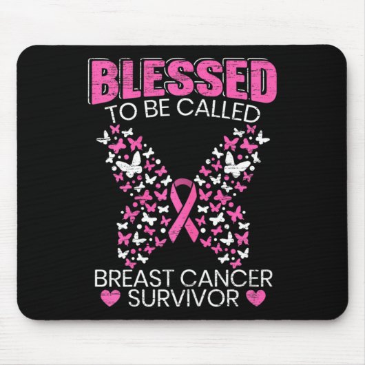 乳賛美癌生存者ピンクBと呼ばれる マウスパッド (正面)