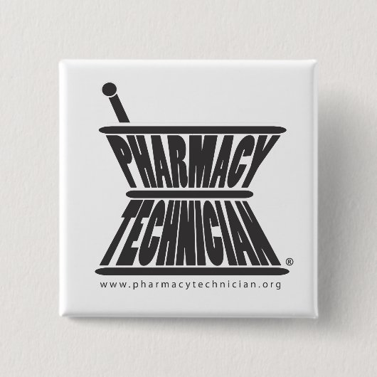 乳鉢および乳棒ボタン 缶バッジ (正面)