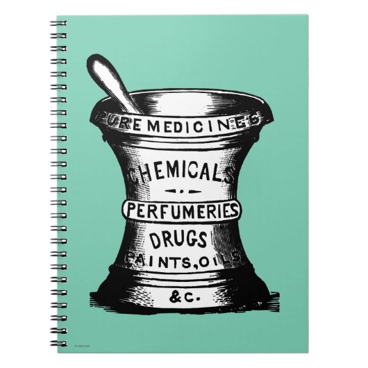 乳鉢および乳棒 ノートブック (正面)