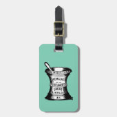 乳鉢および乳棒 ラゲッジタグ (正面縦)