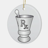 乳鉢と乳棒 セラミックオーナメント (左)