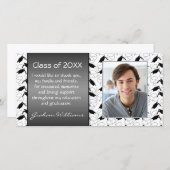 乳鉢の卒業は感謝していしています サンキューカード (正面/裏面)