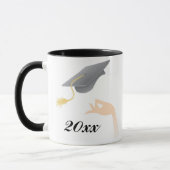 乳鉢板卒業のマグ マグカップ (左)