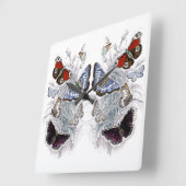 乳頭 スクエア壁時計 (傾斜)