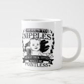 乳食べ物を与え液 ジャンボコーヒーマグカップ (右)