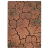 乾いたひび割れた地面 クリップボード (裏面)